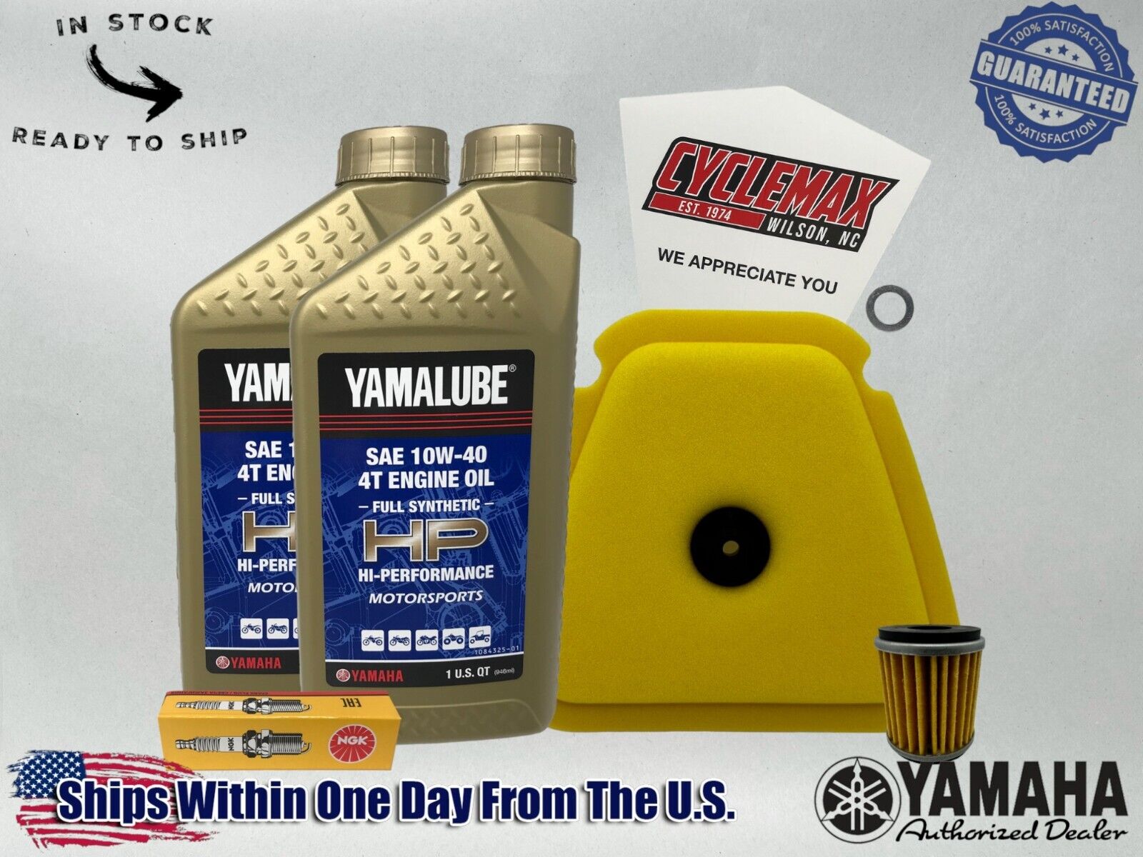 Cyclemax Full-Synthetic Yamalube Tune-Up Kit fits 2021-2024 Yamaha WR450