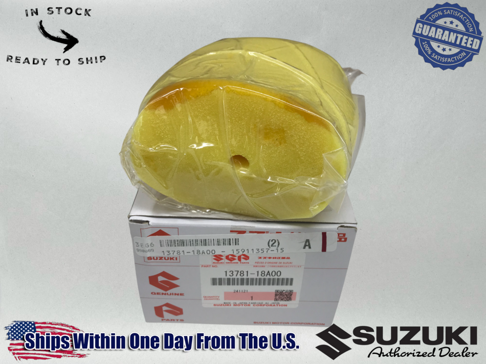 Suzuki Genuine OEM 1985-93 QUADRUNNER 230 LT230 OEM AIR FILTER 13781-18A00