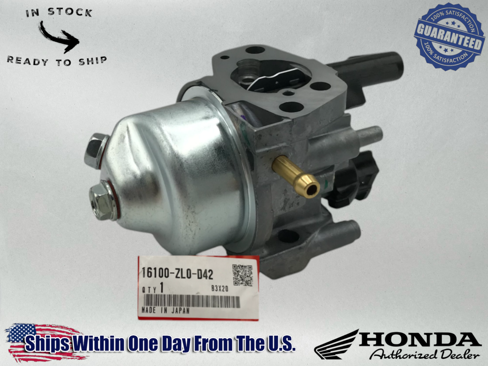 Honda Genuine OEM Carburetor GENERATOR EB3000C EM3000C CARB 16100-ZL0-D42