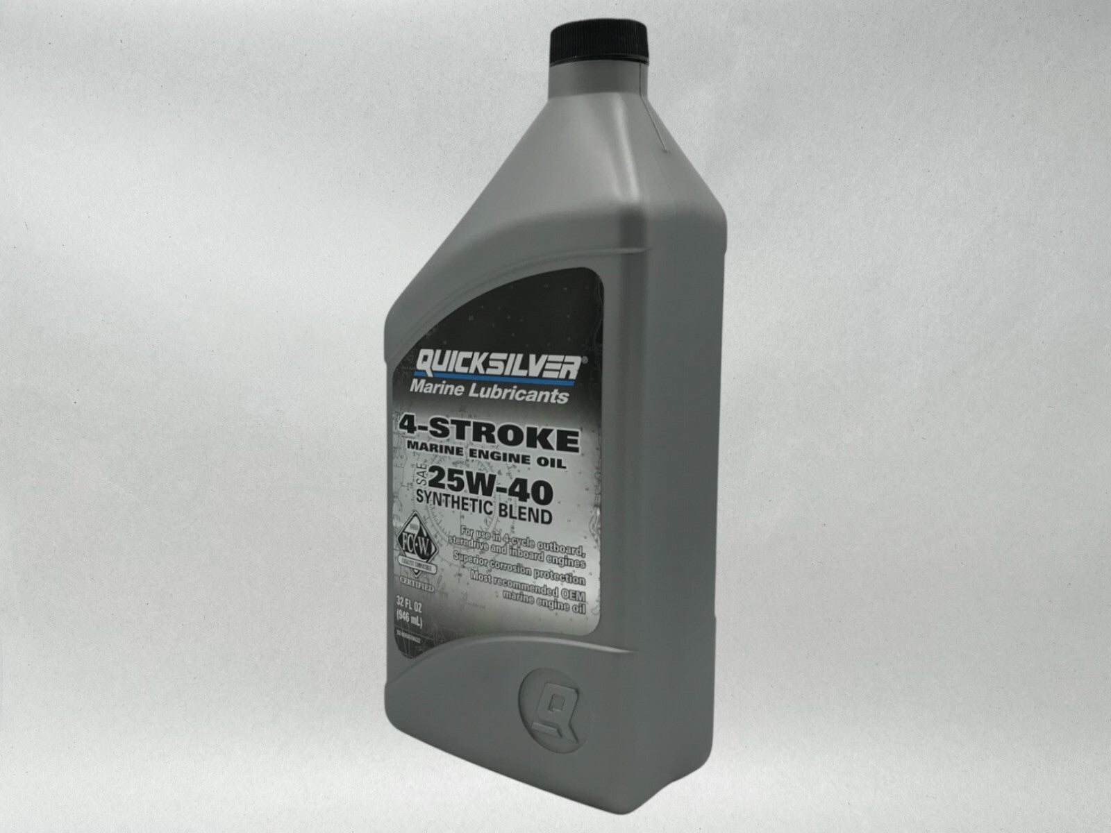 Quicksilver OEM Semi Synthetic 25W40 Marine Oil Quarts 92-8M0078622 3 Pack