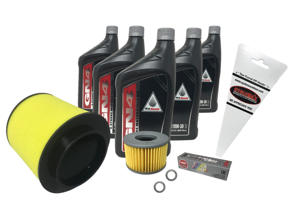Honda OEM Tune Up Kit for 2001-2004 Honda TRX 500 Rubicon with 10W-30 Oil