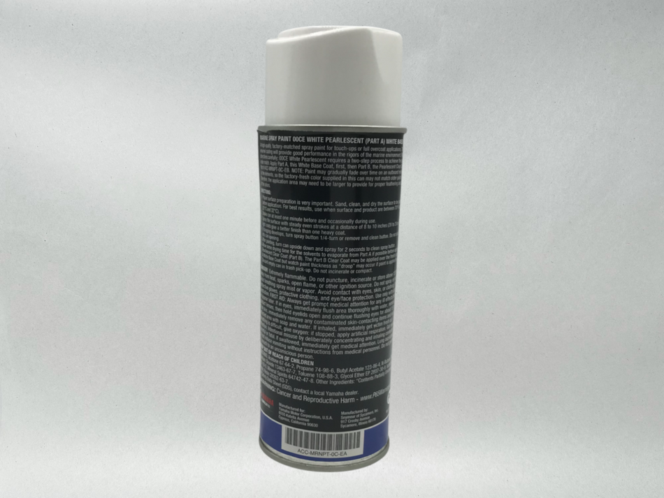 Yamaha Marine OEM Spray Paint White Pearlescent Base Coat ACC-MRNPT-0C-EA