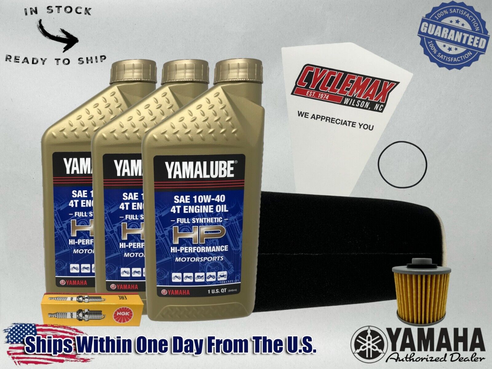 Cyclemax FS Yamalube Tune-Up Kit fits 1998-2001 Yamaha GRIZZLY Yamaha 600