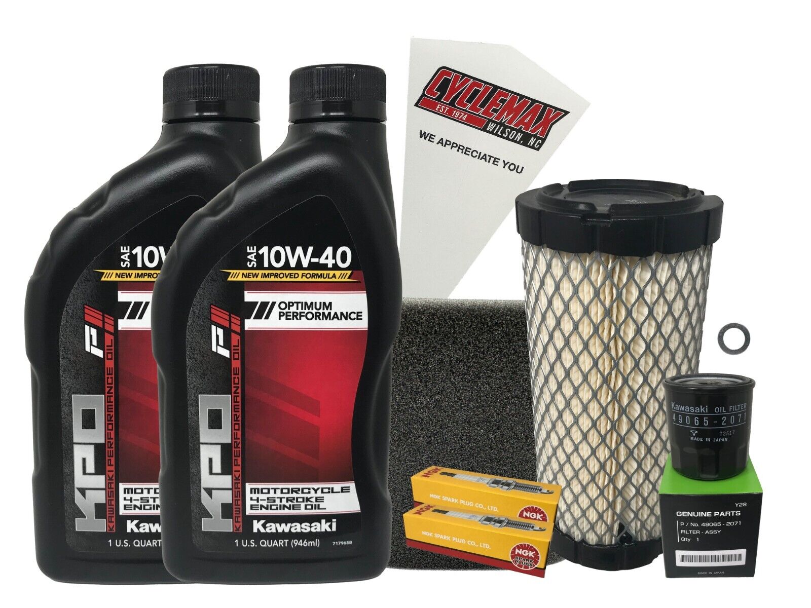 Cyclemax Standard Tune Up Kit with Spark Plugs fits 2011-2023 Kawasaki Mule 4000