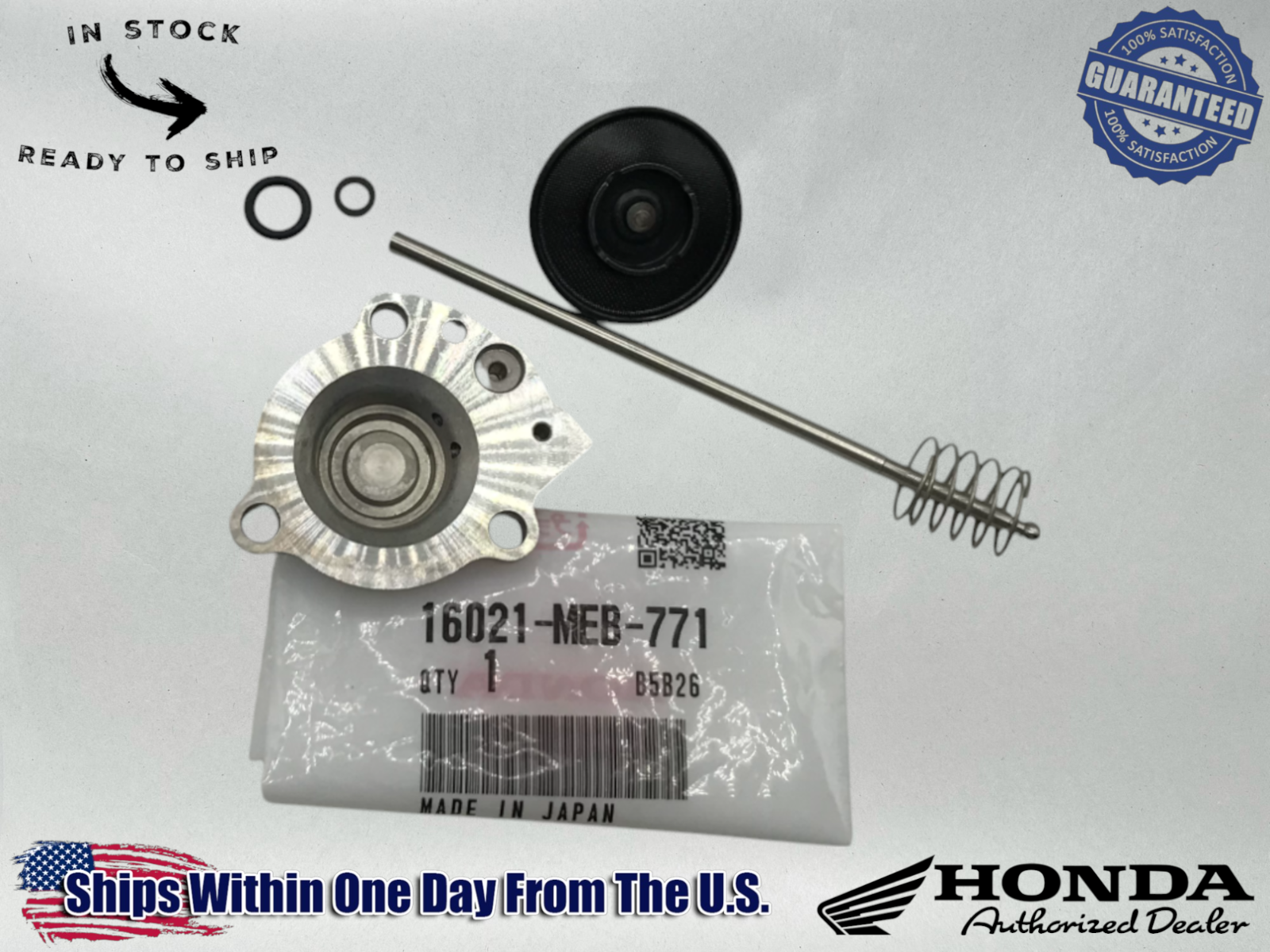 Honda Genuine OEM Carb Accelerator Pump Diaphragm Kit CRF 450 R X 16021-MEB-771