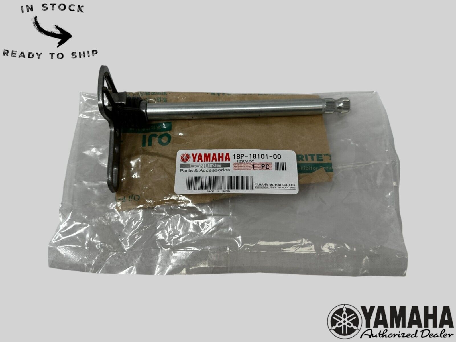 Yamaha Genuine OEM Authentic Shift Shaft Assembly 18P-18101-00-00