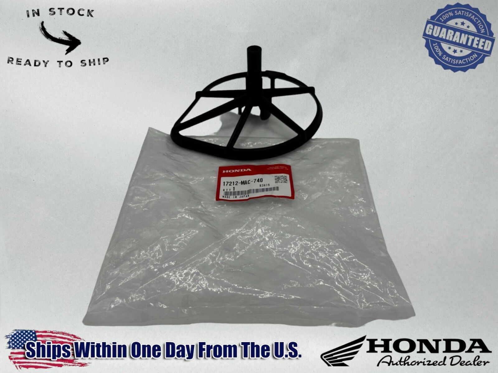 Honda Genuine OEM Authentic Filter Element Base 17212-MAC-740