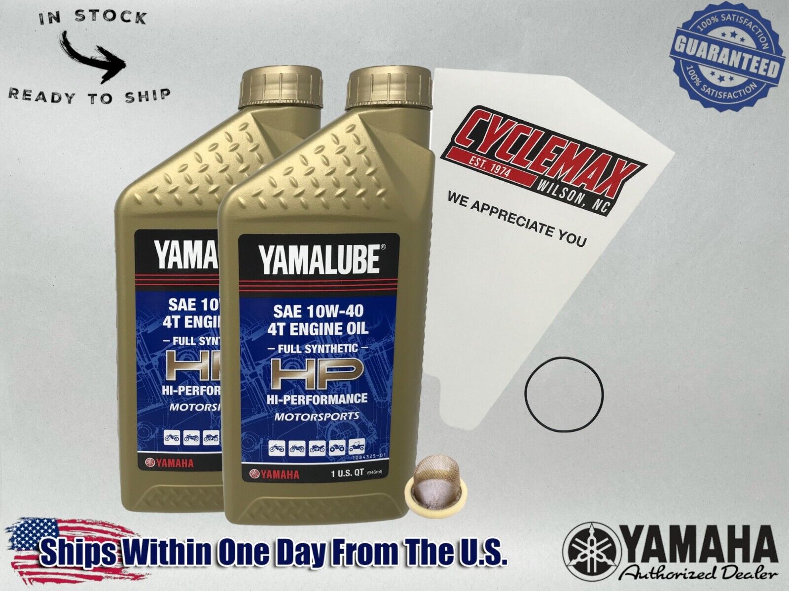 Cyclemax Full-Synthetic Yamalube Oil Change Kit fits 1989-2004 Yamaha BREEZE