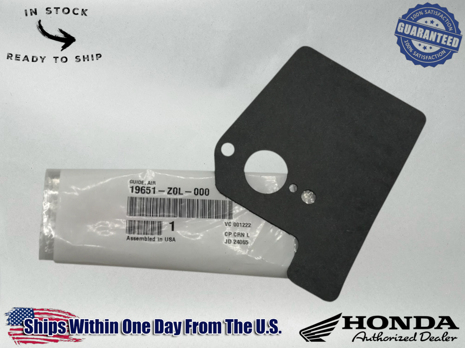 Honda Genuine OEM Authentic Carburetor Gasket HRX217 GCV160 GCV190 19651-Z0L-000