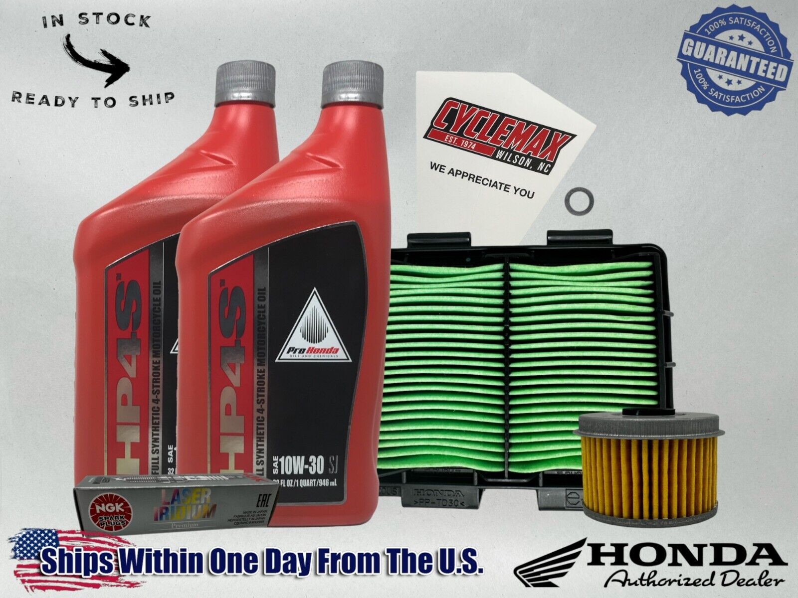 Cyclemax Full Synthetic Tune Up Kit fits 2017-2021 Honda Rebel 300 CMX300