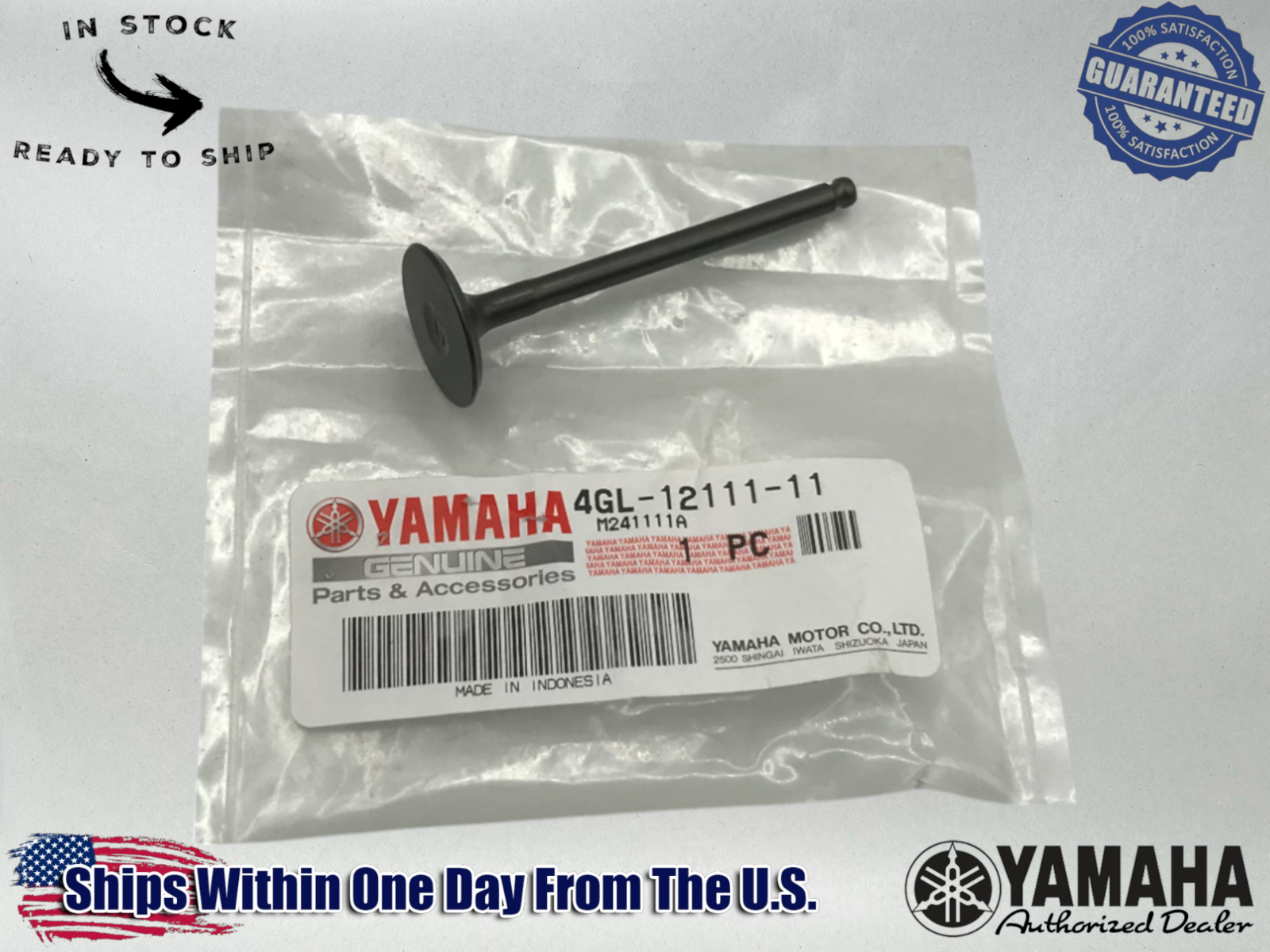 Yamaha Genuine OEM Authentic VALVE, INTAKE 4GL-12111-11-00