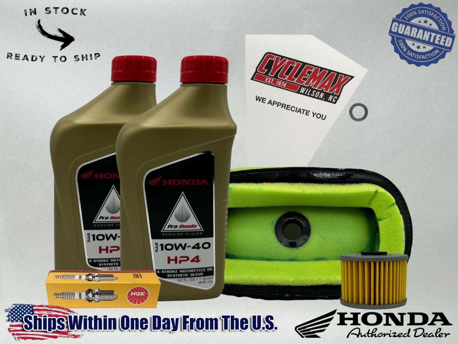 Cyclemax Semi-Synthetic HP4 Tune-Up Kit fits 1991-1996 Honda XR250L