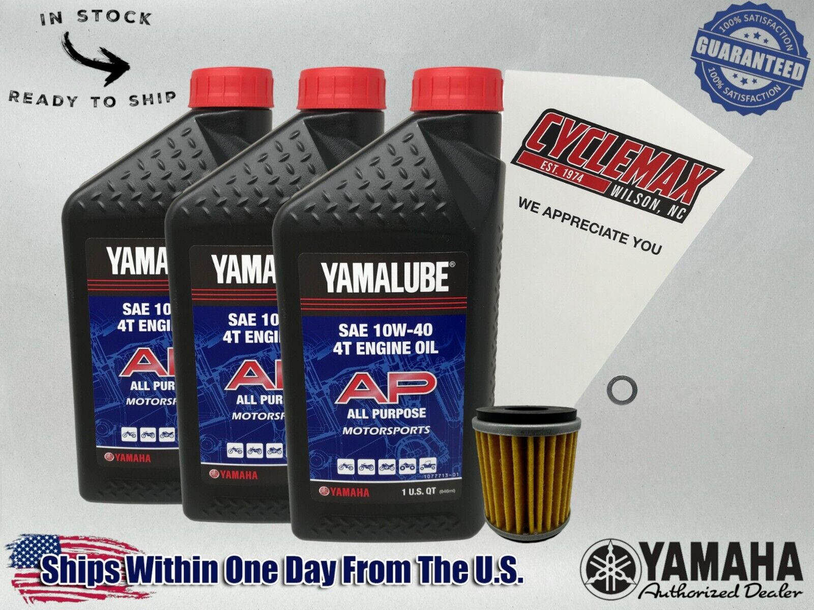 Cyclemax Standard Yamalube Oil Change Kit fits 1995-1996 Yamaha YZF600