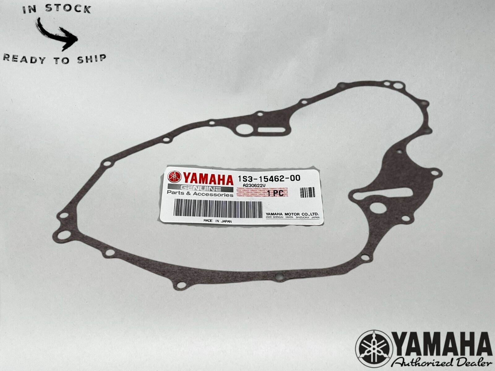 Yamaha Genuine OEM Crankcase Cover Gasket 1S3-15462-00-00