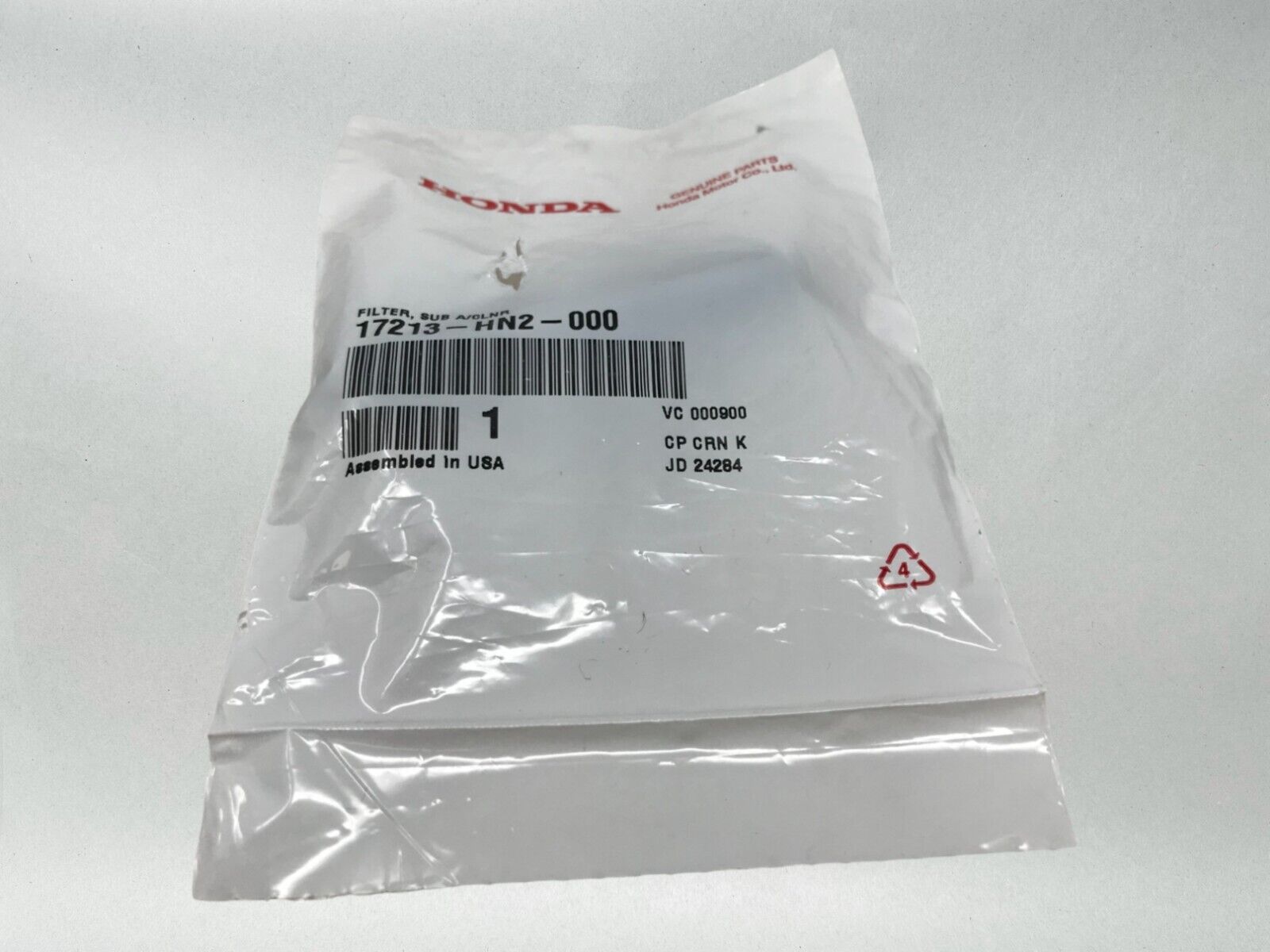 Honda OEM Sub Air Filter Cleaner Element 17213-HN2-000