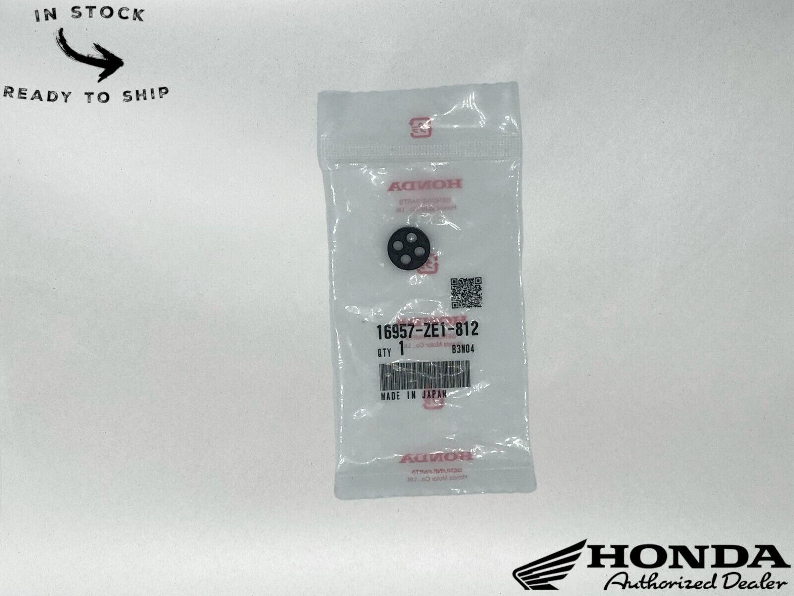 Honda Genuine OEM Petcock Gasket 16957-ZE1-812