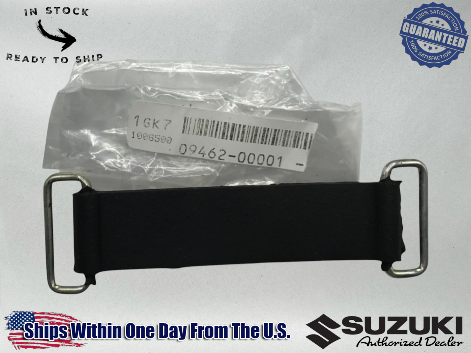 Suzuki Genuine OEM Authentic RUBBER STRAP BATTERY/CDI 09462-00001