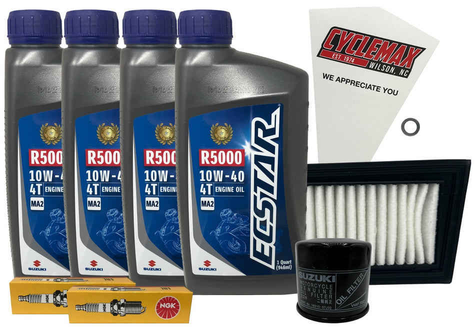 Standard Tune Up Kit w/ Spark Plugs fits 2003-2018 Suzuki AN-650