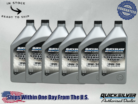 Mercury OEM Power Steering Fluid Quarts 92-858077Q01 6 Pack