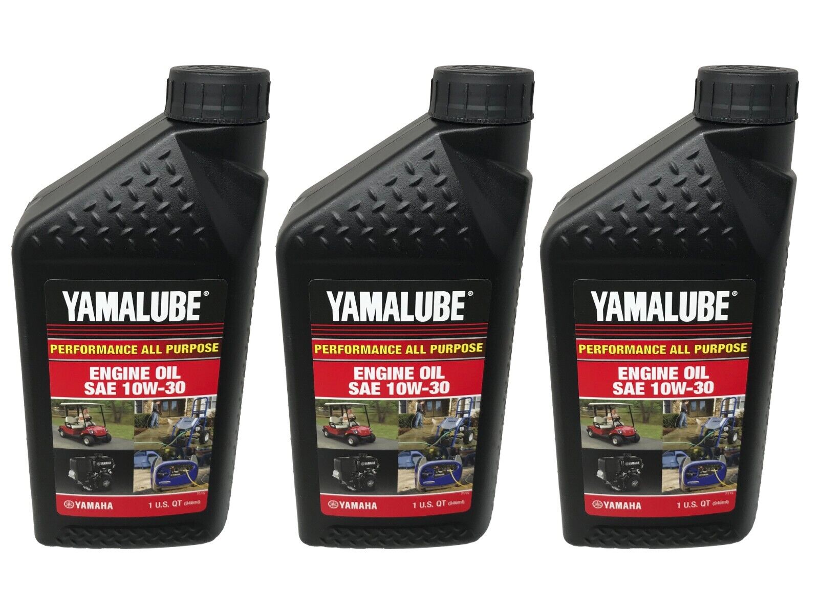 Yamaha Genuine OEM Yamalube 10W-30 Engine Oil LUB-10W30-GG-12 - 3 Pack