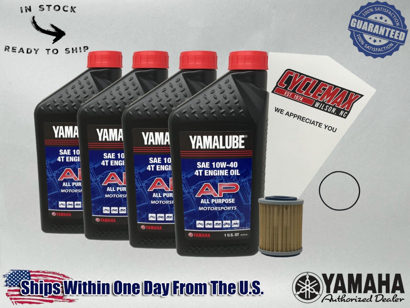 Cyclemax Standard Yamalube Oil Change Kit fits 2000-2012 Yamaha BIG BEAR 400