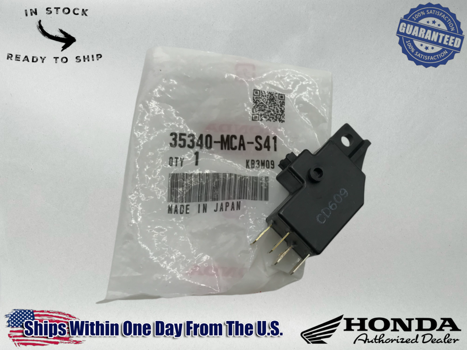 Honda OEM Ft Brake Stop Light Cruise Switch GL1800 GL1500 35340-MCA-S41