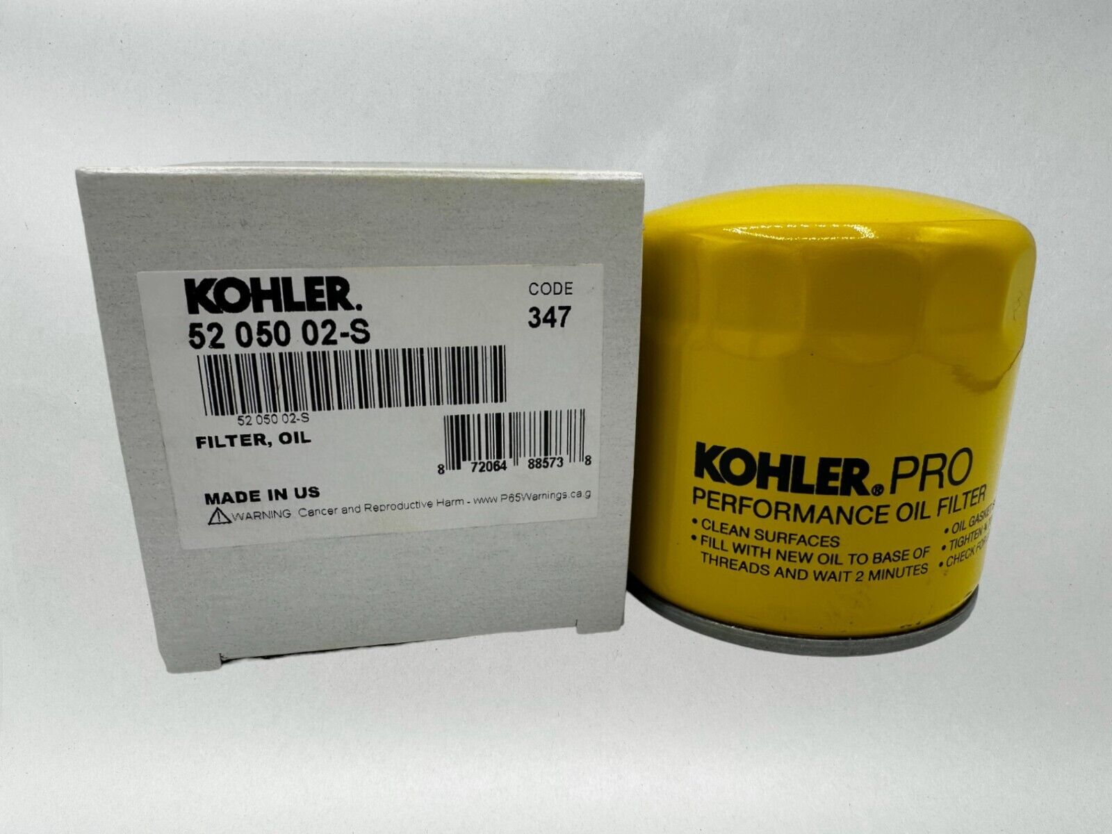 Kohler Genuine OEM Authentic 52 050 02-S1 Pro Oil Filter