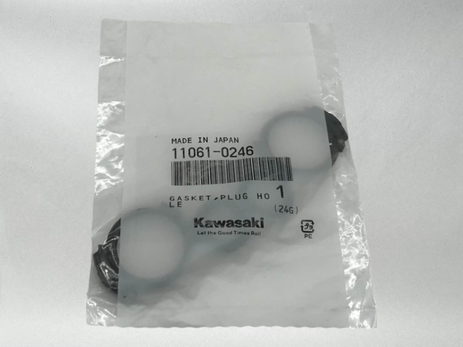 Kawasaki Genuine OEM Authentic 2007-2008 Ninja Gasket Plug Hole 11061-0246 1