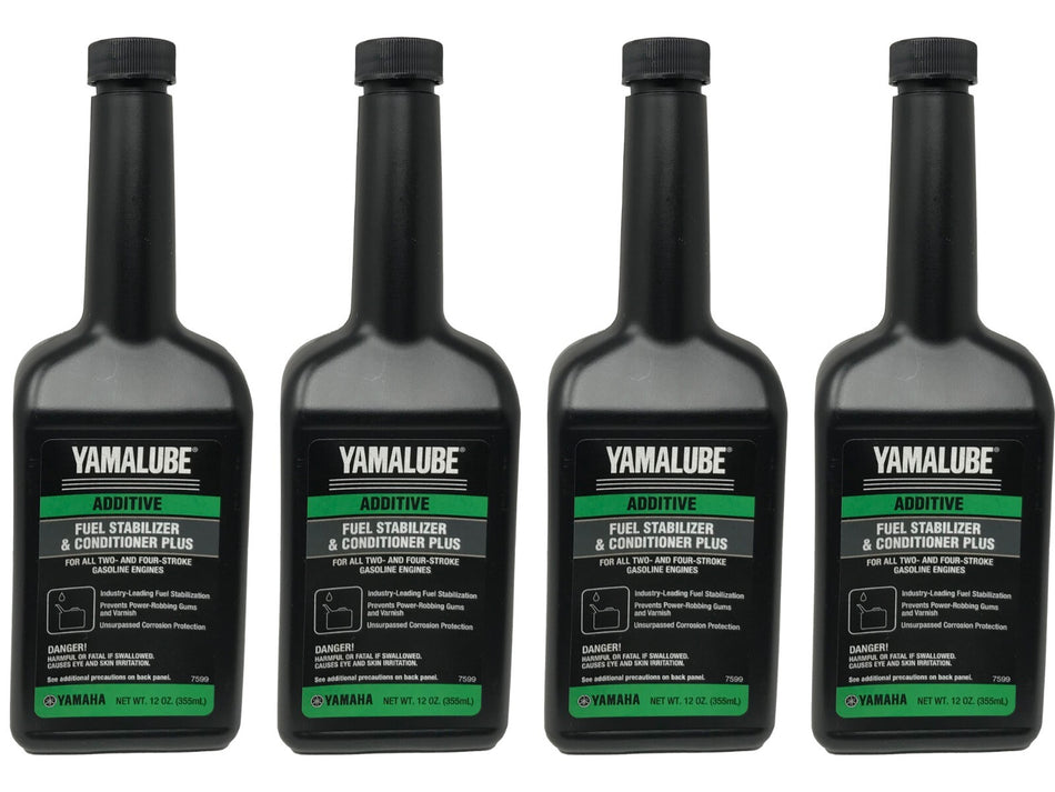 Yamaha OEM Yamalube Fuel Stabilizer & Conditioner Plus ACC-FSTAB-PL-12 - 4 Pack