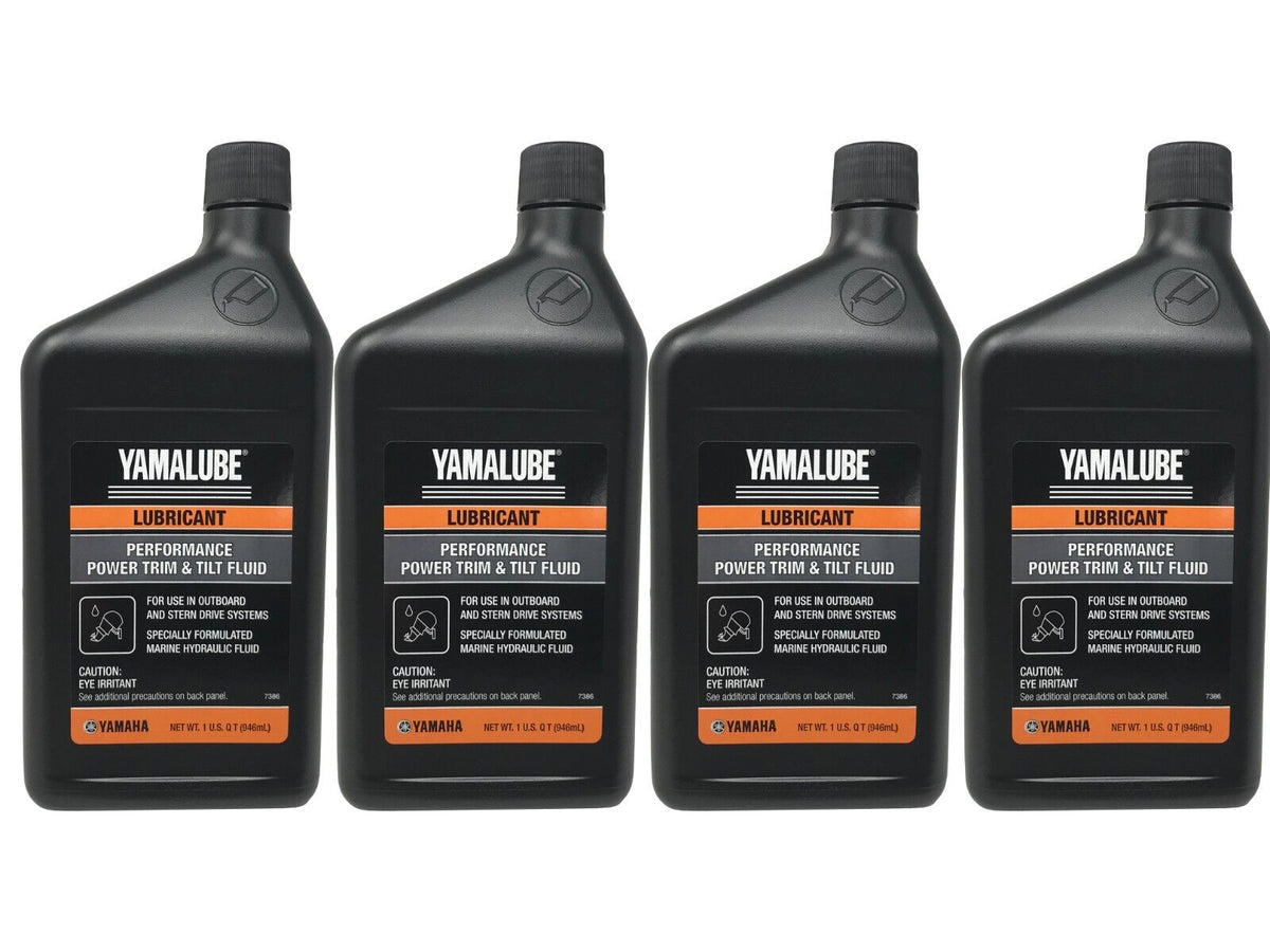 Yamaha Genuine OEM Performance Power Trim & Tilt Fluid ACC-PWRTR-MF-32 - 4 Pack