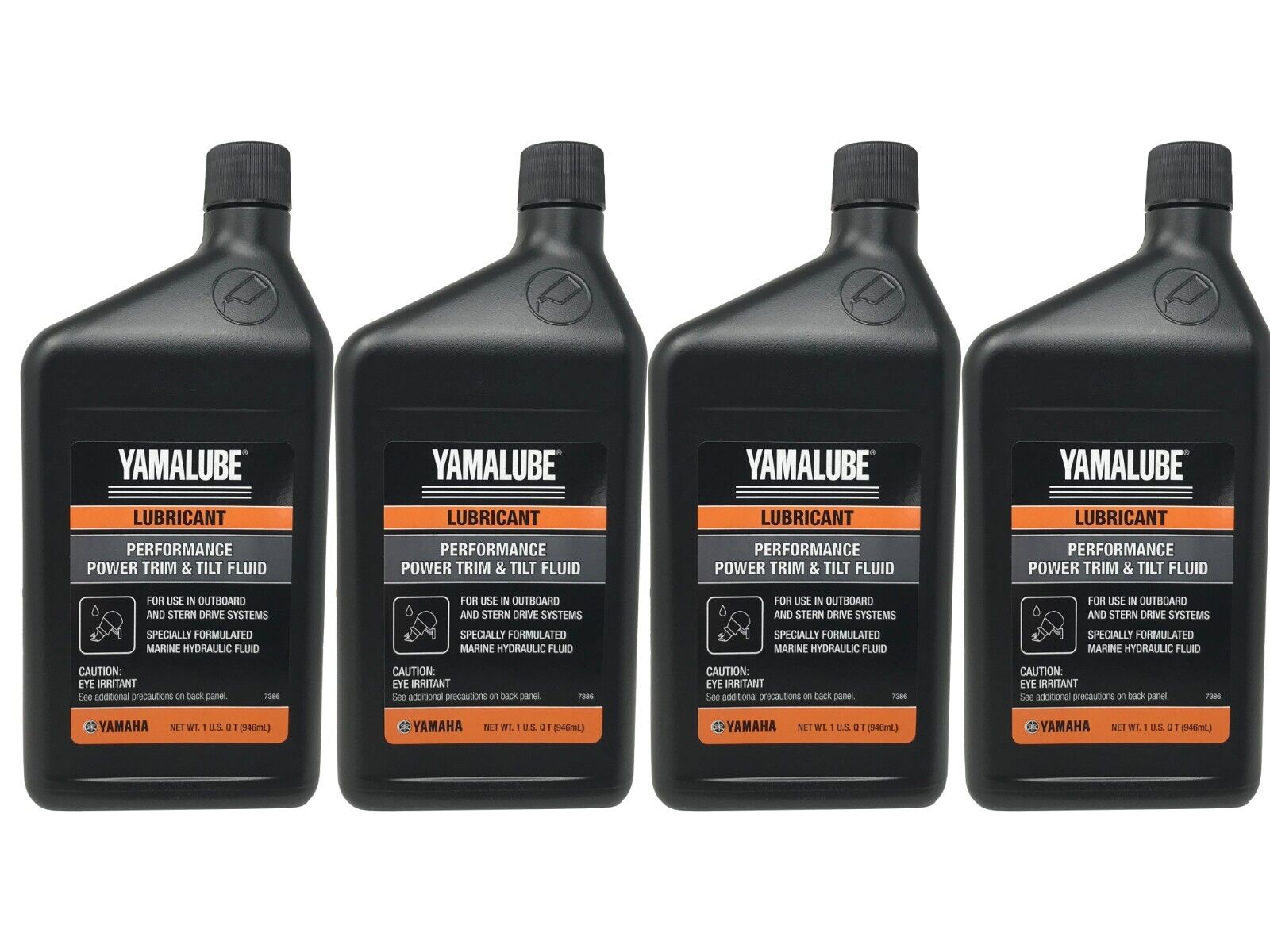 Yamaha Genuine OEM Performance Power Trim & Tilt Fluid ACC-PWRTR-MF-32 - 4 Pack