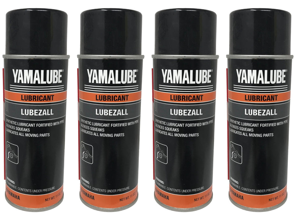 Yamaha Genuine OEM Lubricant "Lubezall" ACC-LUBZA-LL-00 - 4 Pack
