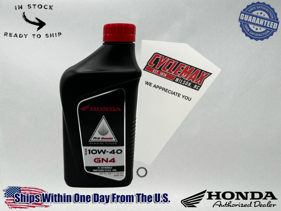Standard GN4 10W-40 Oil Change Kit fits 2004-2025 Honda CRF50F