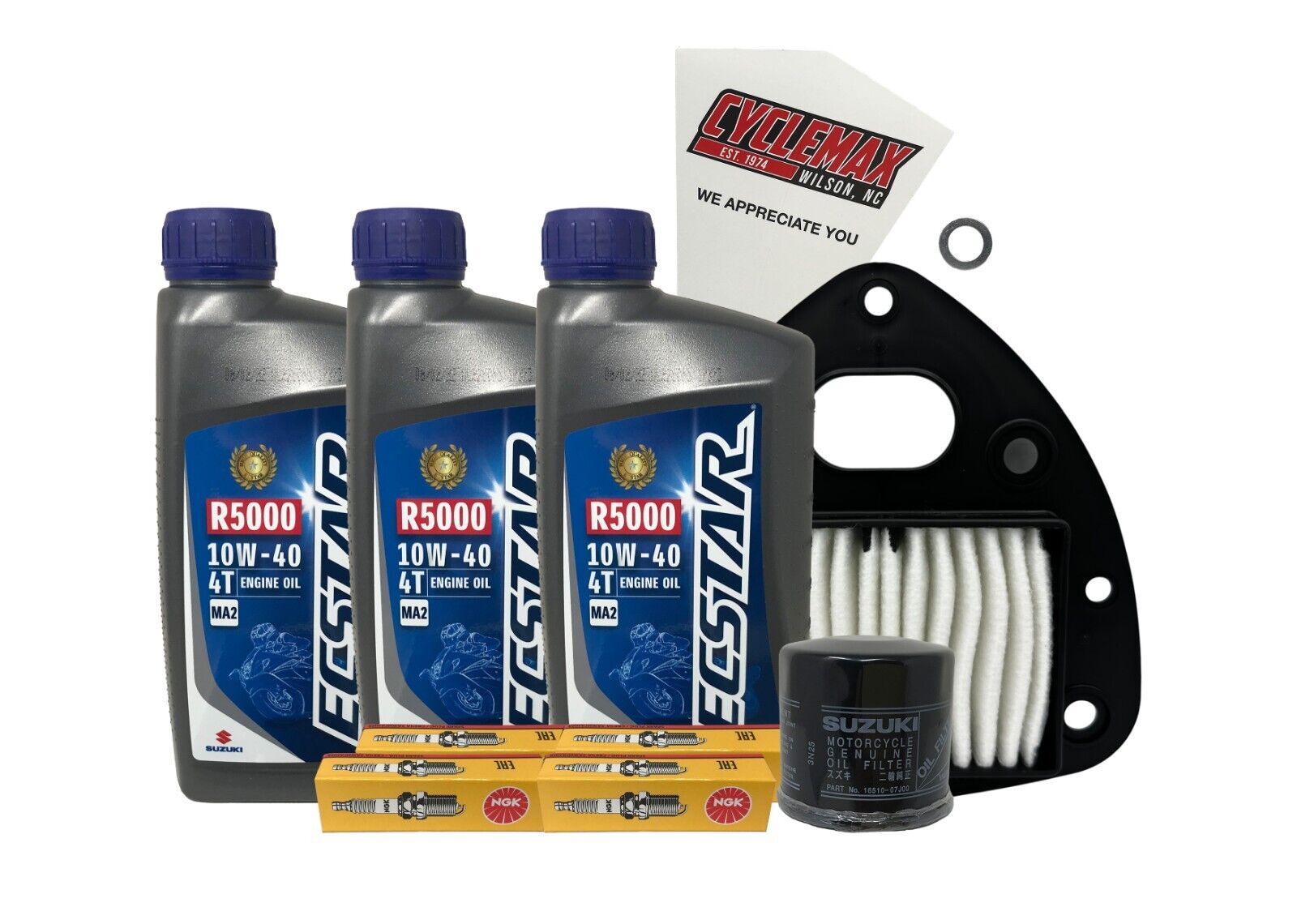 Cyclemax Standard Tune Up Kit w/ Spark Plugs fits 2013-2016 Suzuki VZ-800