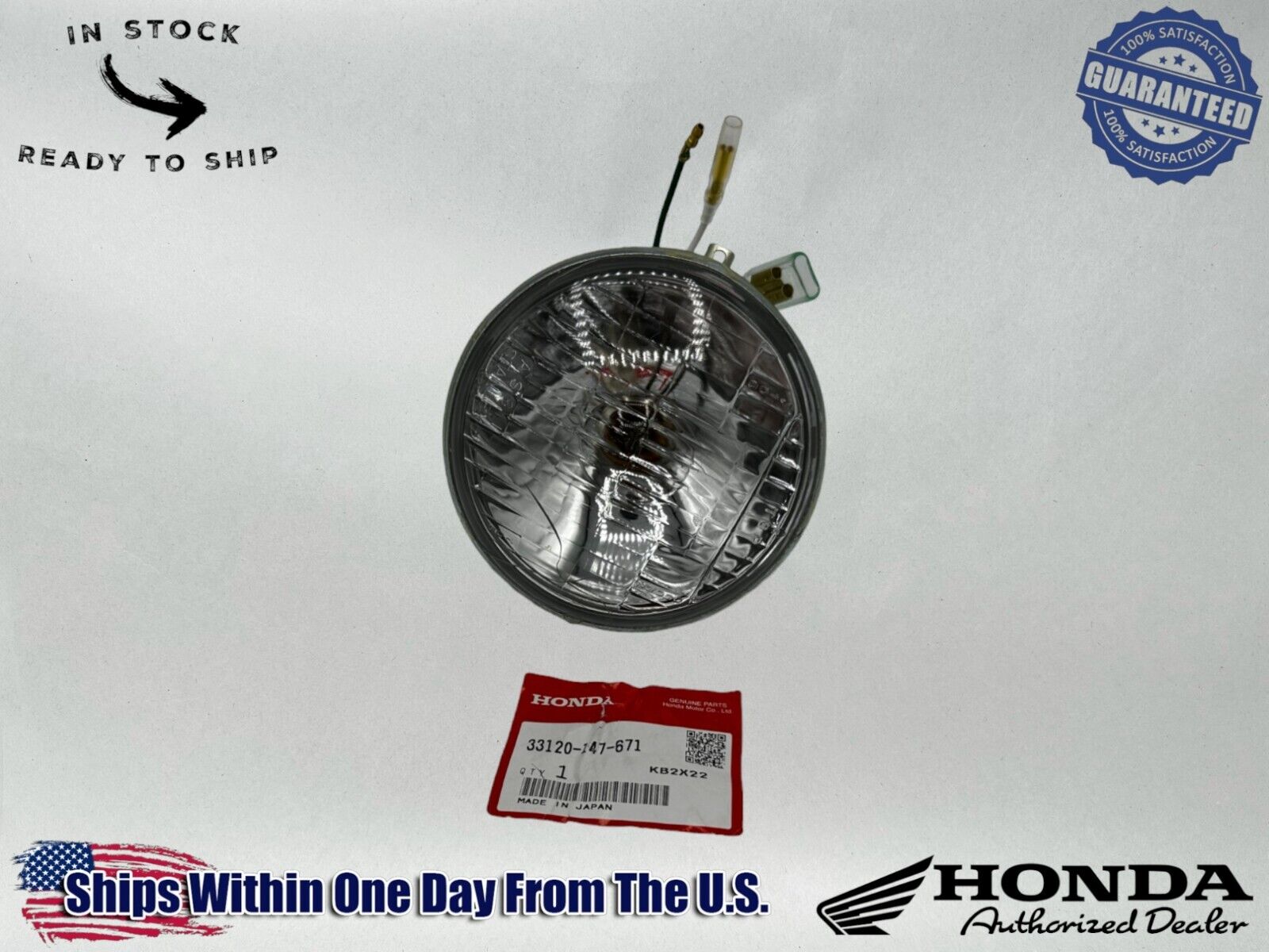 Honda Genuine OEM Authentic Headlight Unit 33120-147-671