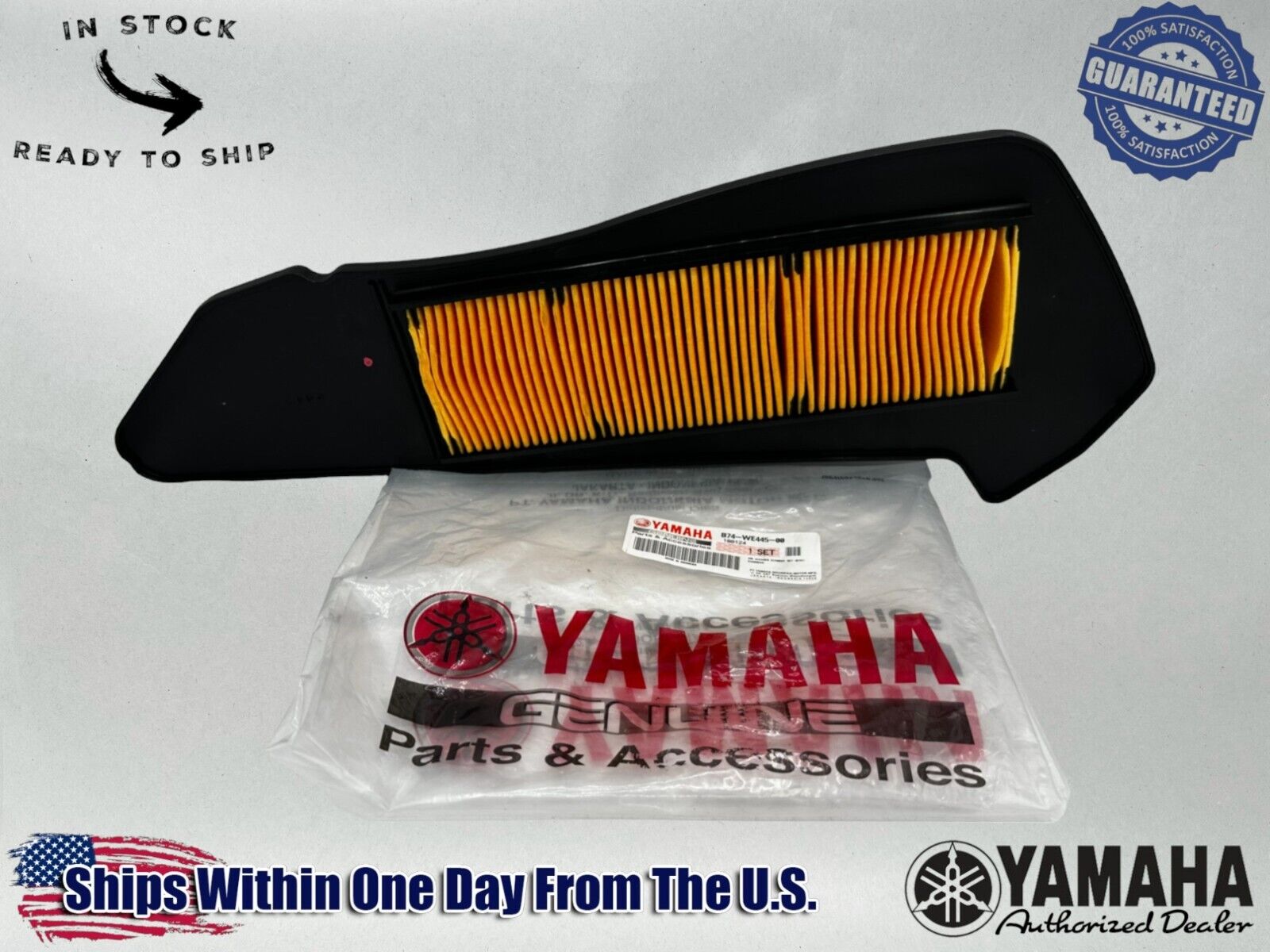 Yamaha Genuine OEM Authentic Air Filter B74-WE445-00-00