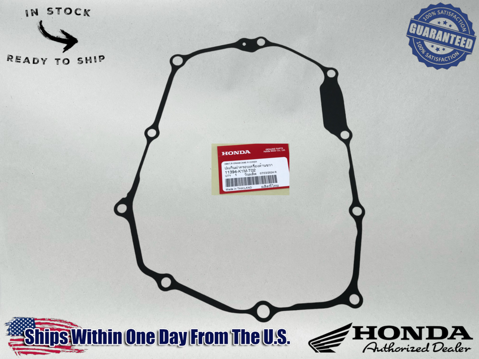 Honda OEM RIGHT CRANKCASE COVER GASKET 22-23 GROM 125 MONKEY 11394-K1M-T02