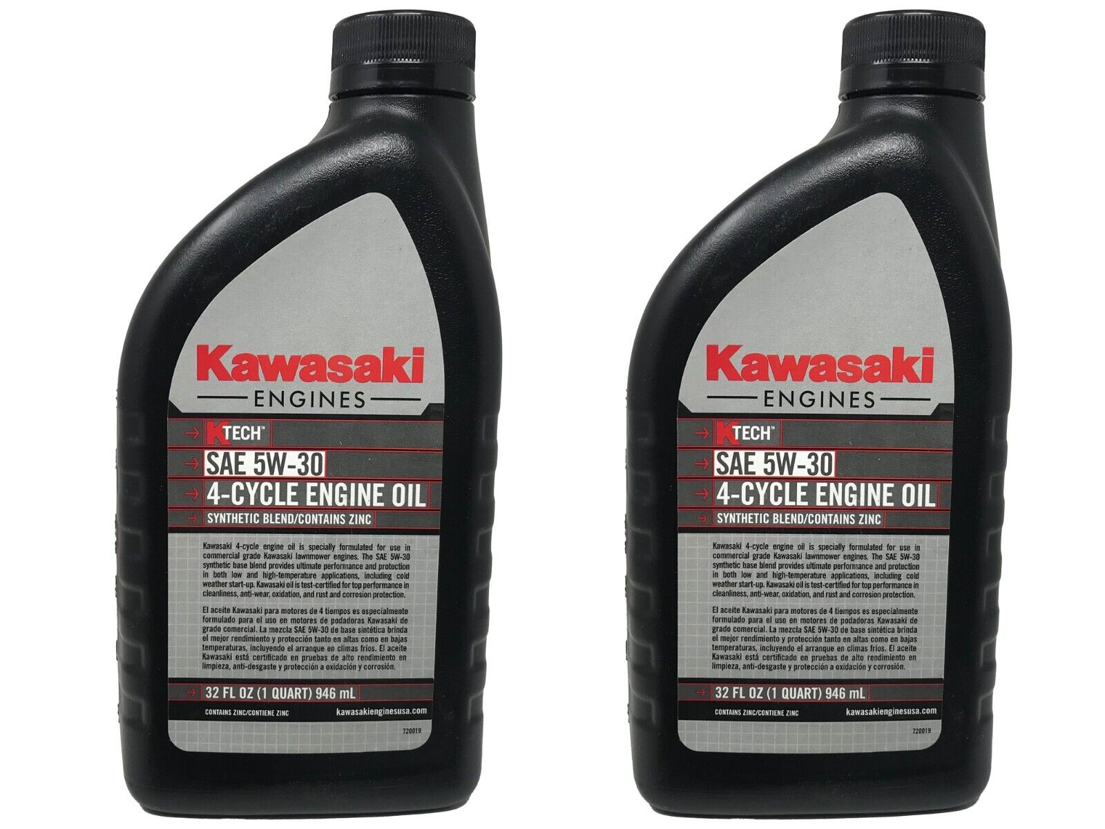 Kawasaki Genuine OEM SAE 5W-30 Engine Oil 99969-6500 - 2 Pack