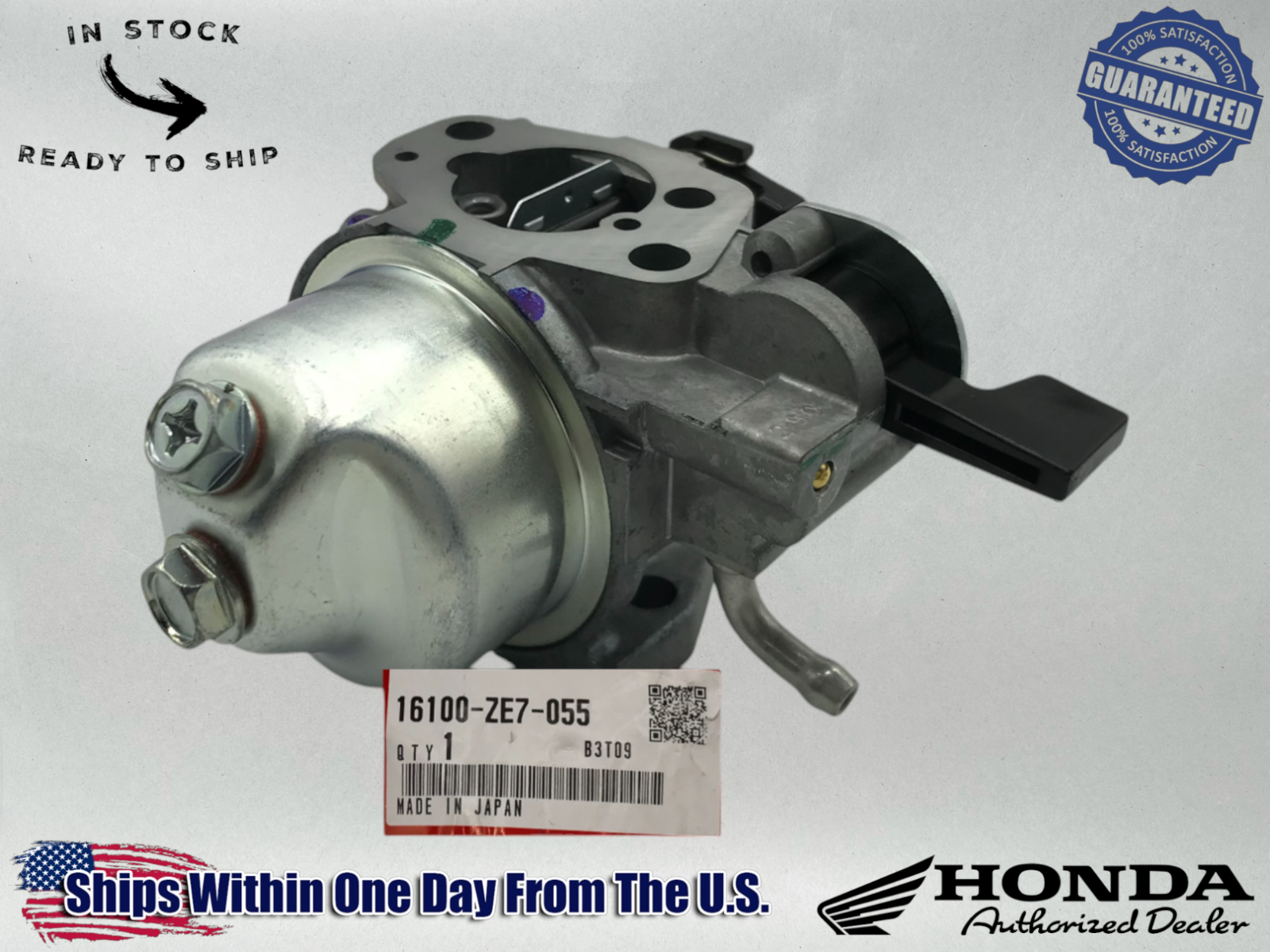 Honda Genuine OEM Authentic Carburetor HR216 HRC216 LAWNMOWER CARB 16100-ZE7-055