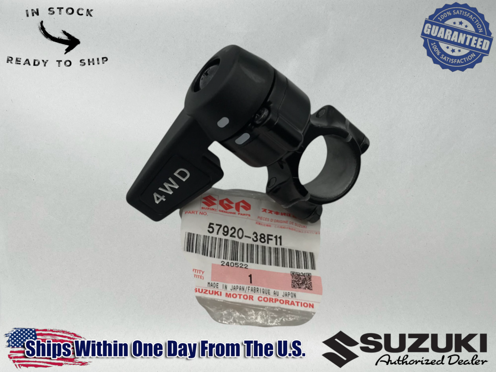 Suzuki Genuine OEM TRANSFER LEVER 02-07 EIGER 400 LTA LTF 400F 4WD 57920-38F11