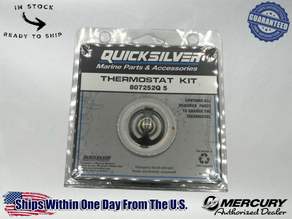 Quicksilver 4.3L V6 5.0L 5.7L 7.4L 8.2L 160� Thermostat Kit 807252Q5 18-3647