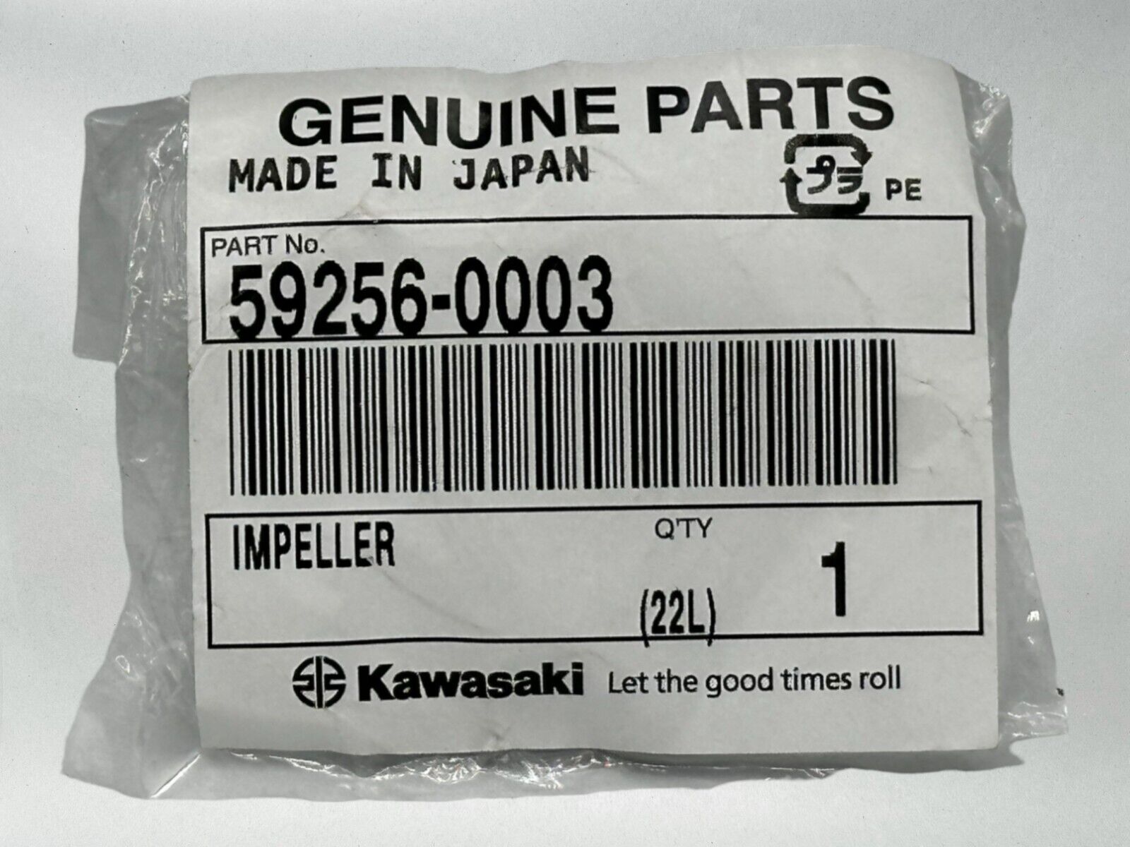 Kawasaki Genuine OEM Authentic Impeller 59256-0003