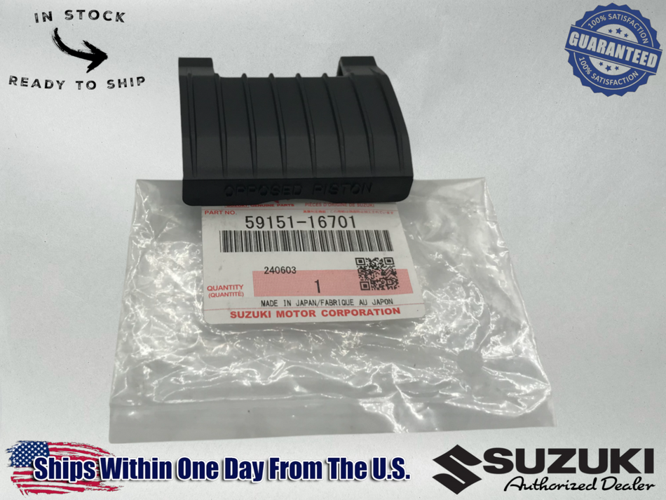 Suzuki OEM REAR CALIPER COVER GSXR1100 GSXR750 BANDIT KATANAHAYABUSA 59151-16701