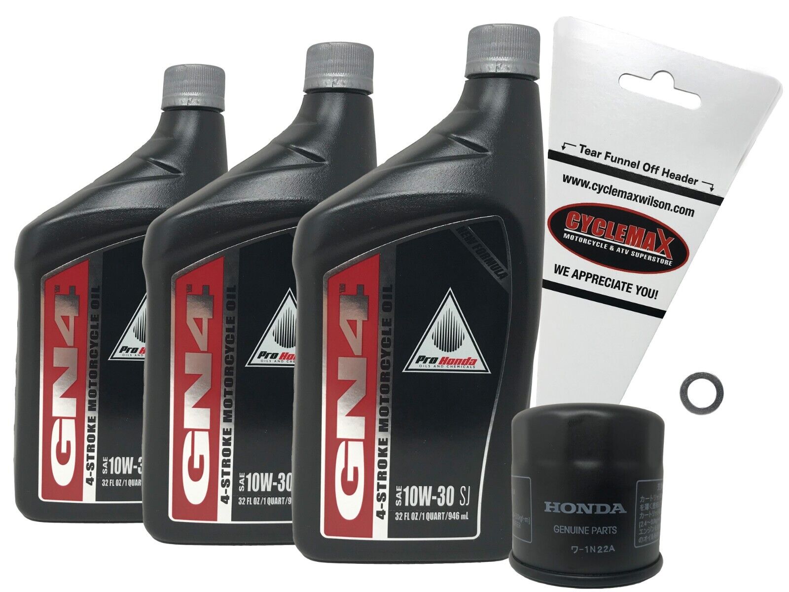 Cyclemax Genuine OEM 2013-2023 Honda CB500 F/X Oil Change Kit