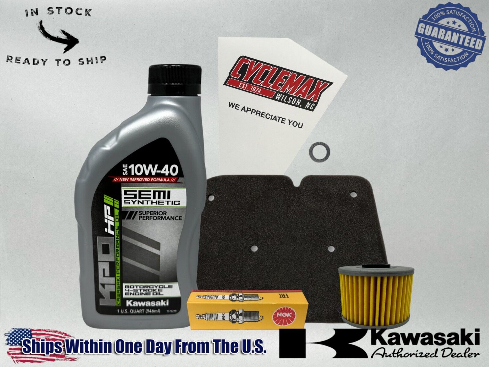 Cyclemax Semi-Synthetic KPO Tune-Up Kit fits 2020-2024 Kawasaki KLX230