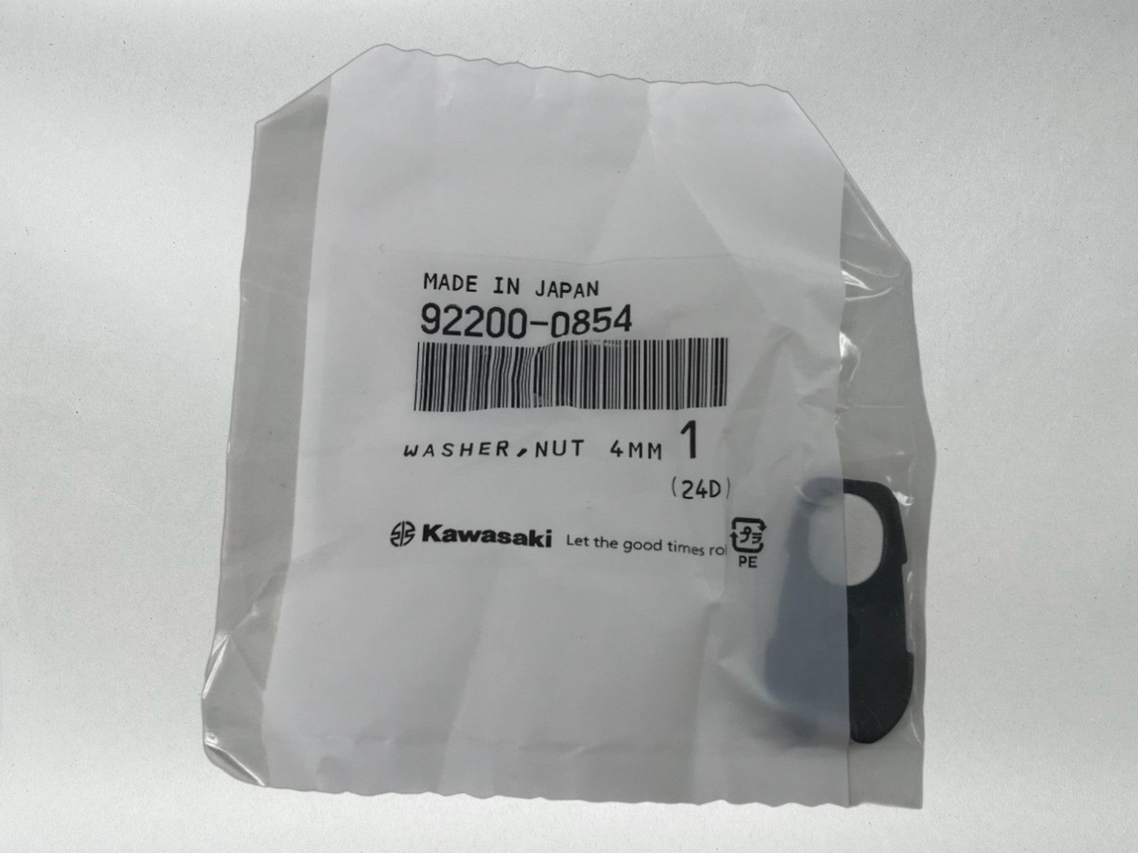 Kawasaki Genuine OEM 2020-23 ZX1000 Ninja 1000SX Washer, Nut 4MM 92200-0854