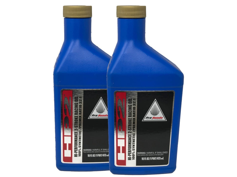 Honda Genuine OEM HP2 Synthetic 2 Stroke Oil Pint 08C35-AH21S01 - 2 Pack