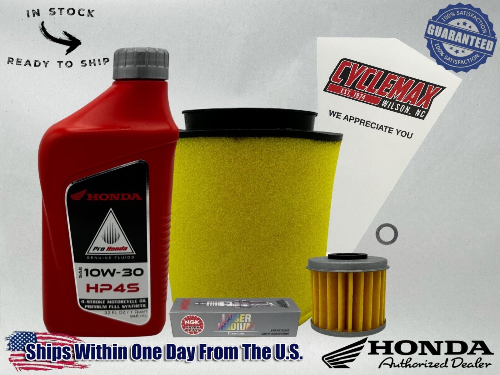 Cyclemax Full Synthetic HP4s Tune-Up Kit fits 2004-2005 Honda TRX450R