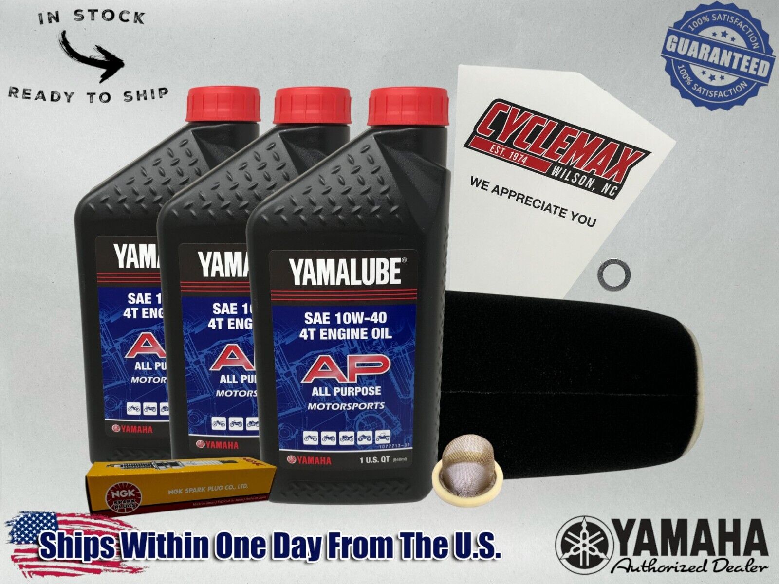 Cyclemax Standard Yamalube Tune-Up Kit fits 2004-2013 Yamaha RAPTOR 350