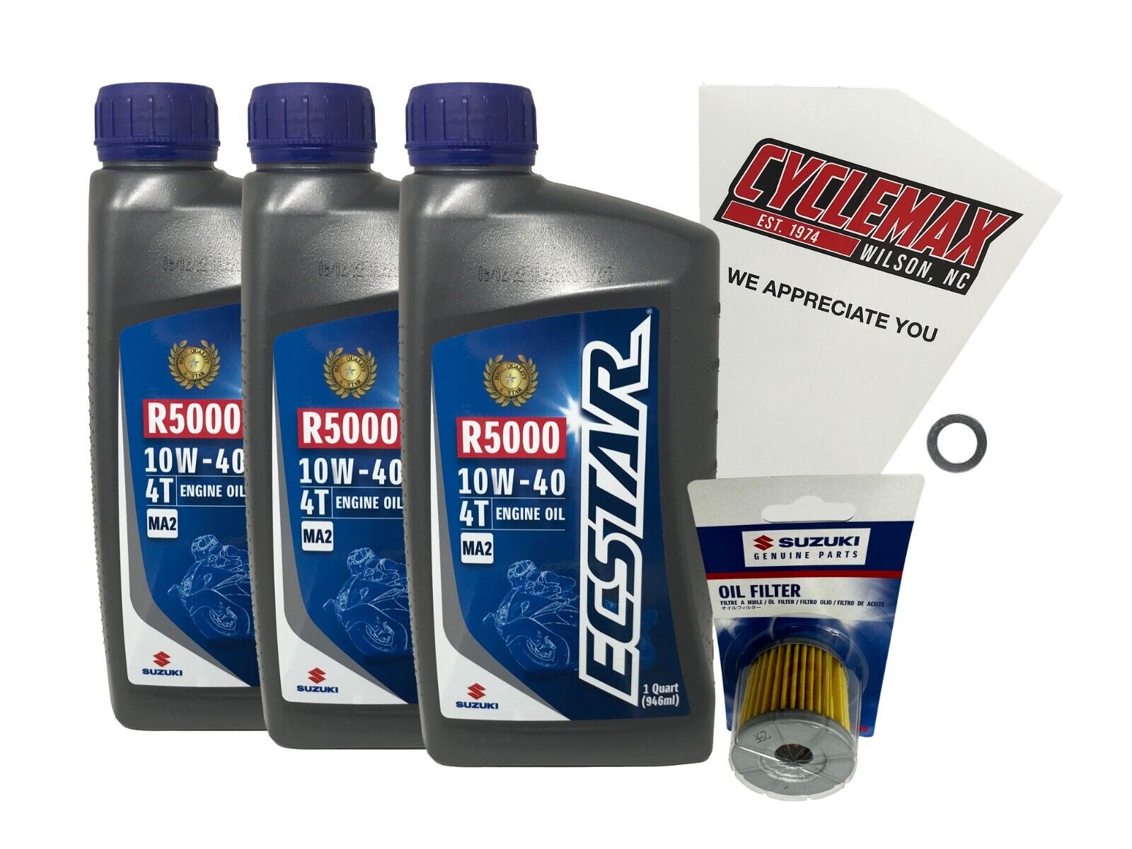 Cyclemax Standard Oil Change Kit fits 2003-2018 Suzuki LTZ 400 QuadSport